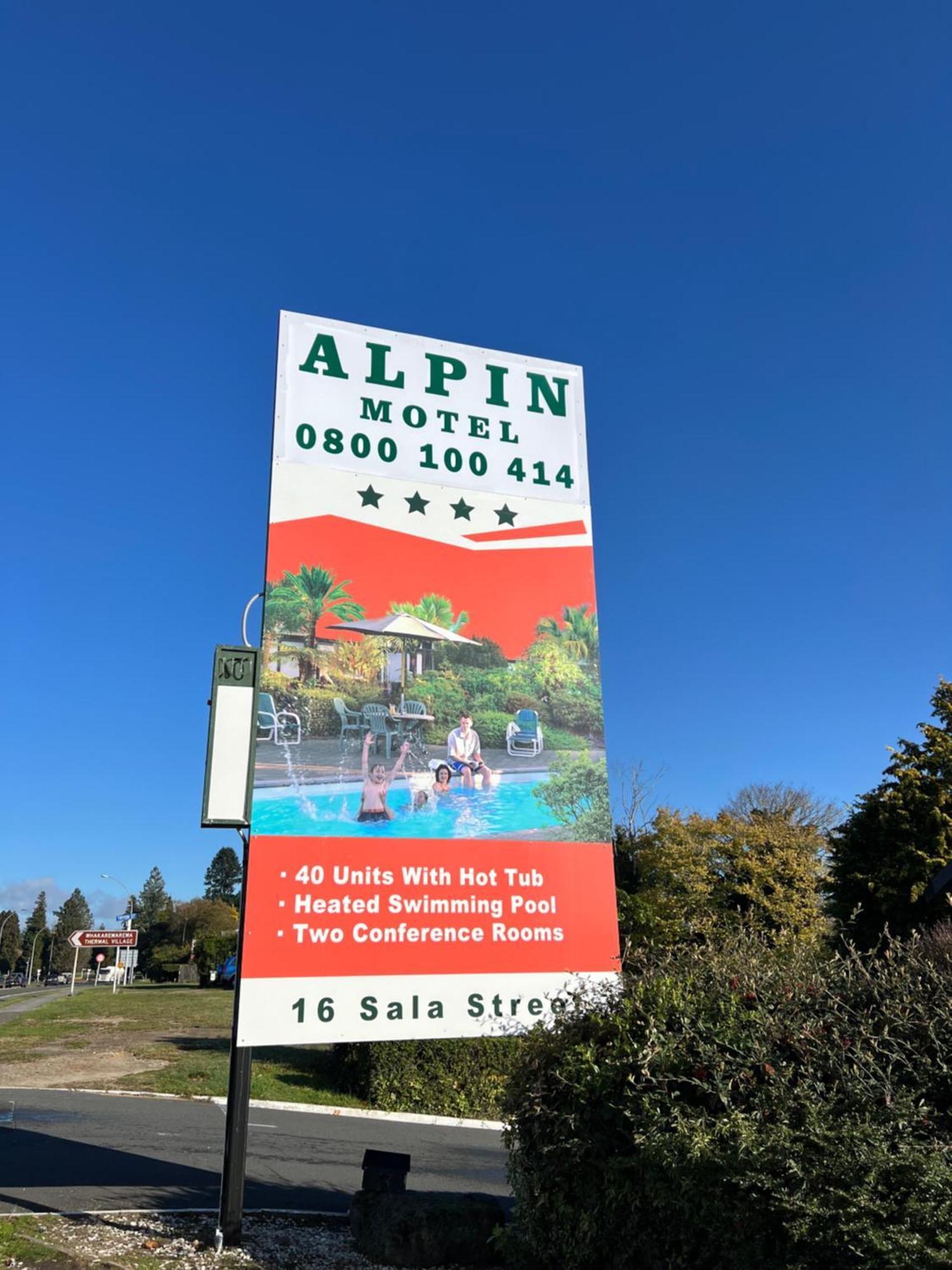Alpin Motel & Conference Centre Rotorua Exterior foto